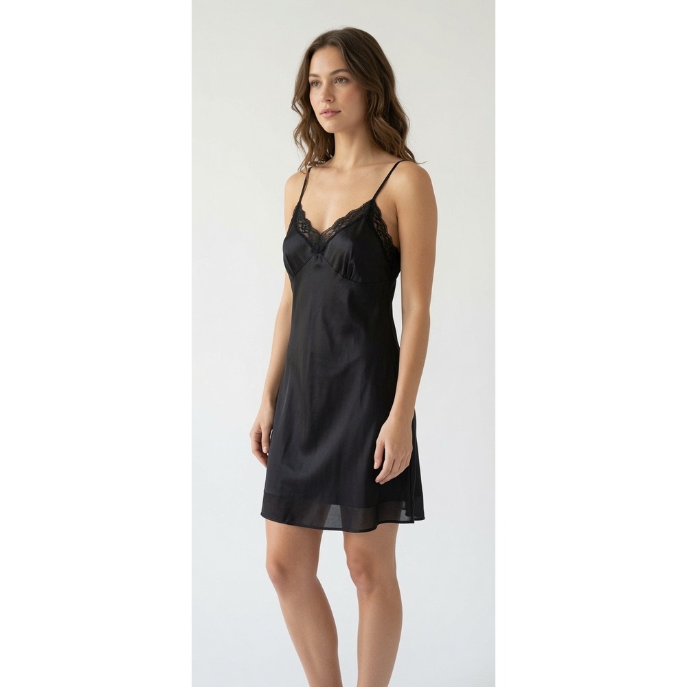 Vintage Lorraine Slip Dress Nightgown Small Lace Whimsigoth Grunge Coquette